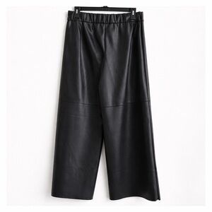 Banana Republic Faux Leather Wide-Leg Pants – Size S (28” Inseam)